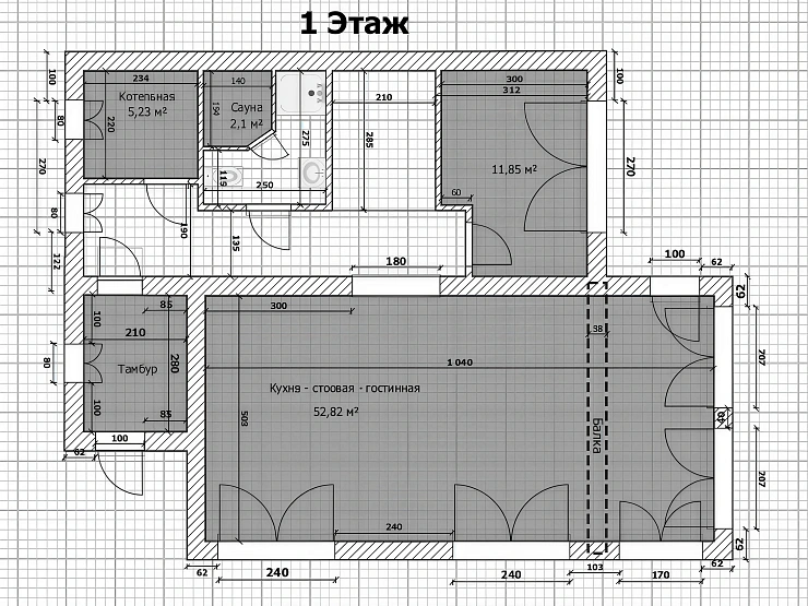 Монолитная плита 18×18 м